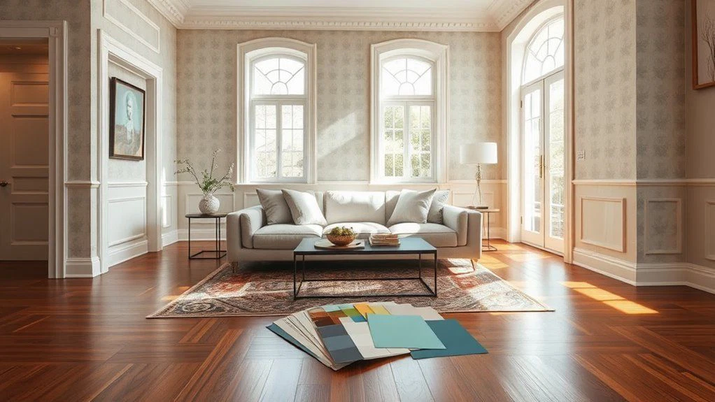 choosing paints and wallpapers